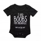 Baby Unisex I Had Boobs For Breakfast Jumpsuit