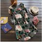 Long Sleeve Beach Round Neck Loose Short Dress