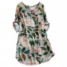 Long Sleeve Beach Round Neck Loose Short Dress