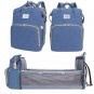 3-in-1 Baby Diaper Bag with Portable Foldable Bassinet & Changing Station
