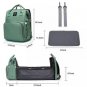 3-in-1 Baby Diaper Bag with Portable Foldable Bassinet & Changing Station