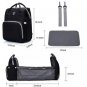 3-in-1 Baby Diaper Bag with Portable Foldable Bassinet & Changing Station