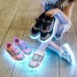 Kids LED Light-Up Sneakers USB Rechargeable Glowing Shoes