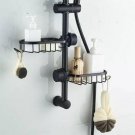 Adjustable Faucet Bathroom Shelf Shower Storage Holder Rack