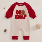 Baby Christmas Romper OH SNAP Gingerbread Long Sleeve Bodysuit