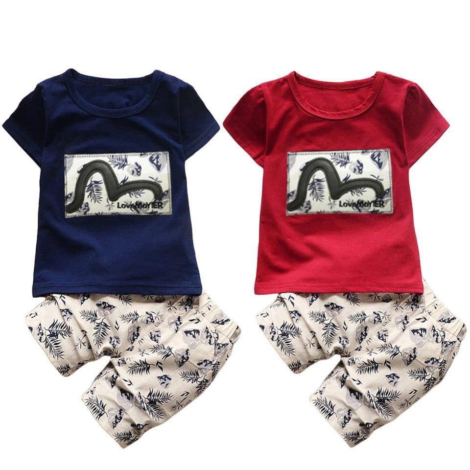 Baby Boy Design Short Sleeve T-Shirt Outfit Clothes