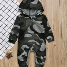 Baby Boy Girls Long Sleeve Camouflage Romper