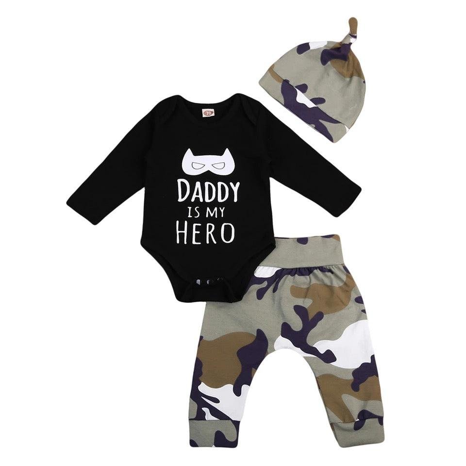 Baby Boys Daddy Is My Hero Tops Jumpsuit