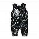 Baby Boys Girl Black Donut Grow Up Romper