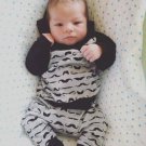 Baby Boys Hoodie mustache T Shirt Pant Outfit