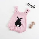 Baby Girl Cotton Knitted Sleeveless Romper