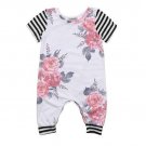 Baby Girl Romper Floral Flower Sleeve Clothes
