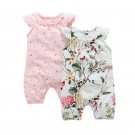Baby Girls Floral Sleeveless O Neck One Piece Clothes
