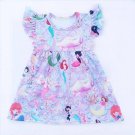 Baby Girls Mermaid Printed Milk Silk Dress