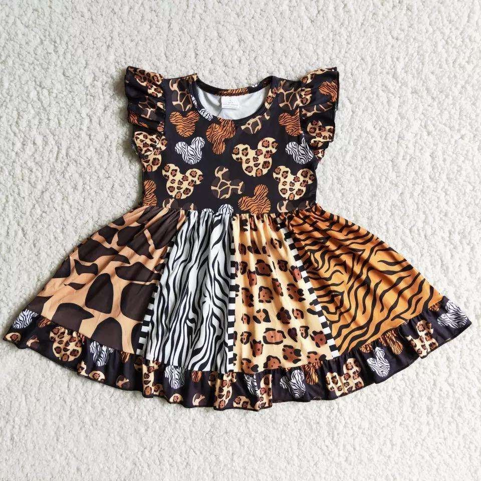 Baby Girls Sleeveless Leopard Print Dress