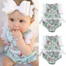 Baby Girls Summer Lace Floral Bodysuit