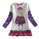 Beautiful Casual Floral Embroidery Girls Dress