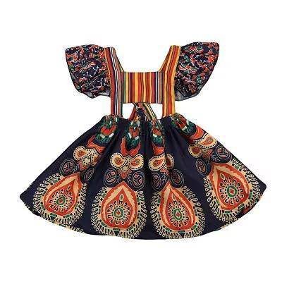 Boho Floral Toddler Girl&acirc;��s Party Dress