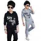 Boys cotton hooded letter tracksuit Outfit
