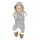 Casual Baby Boys Girls Striped Romper Jumpsuit