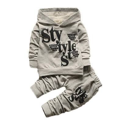 Children Alphabet Hoodie Sweater Suit Pants Outfit