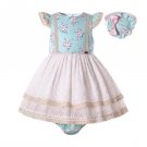 Cute Elegant Baby Girl Birthday Matching  Dresses