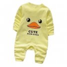 Baby Boy Cartoon Romper Long Sleeve Cotton Striped Jumpsuit