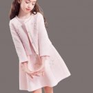 Exquisite teenage girl dress & coat party dress