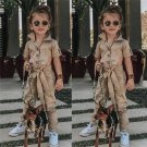 Fashion Toddler Girls England Styles Jumpsuit