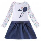 Floral Long Sleeve Girls Novelty Dress