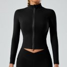 Women Top Zip-Up Long Sleeve Sports Jacket Slim Fit Activewear
