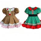 Girls Gingerbread Christmas Cookie Dress
