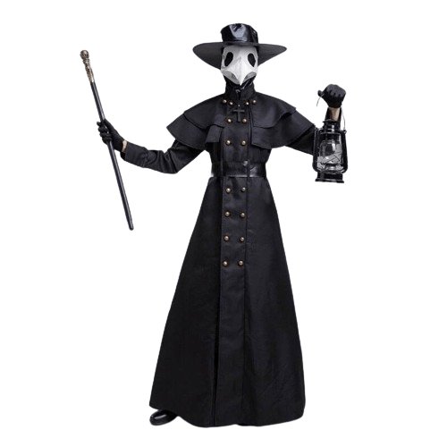 Plague Doctor Costume Set Medieval Gothic Halloween Cosplay Outfit