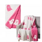 Halloween Velvet Ghost Knitted Blanket