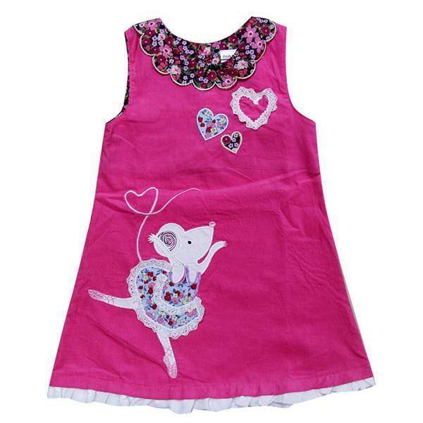 Infant Baby Girls Embroidered Dance Rabbit Dress