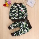 Infant Boys Girls Camouflage Military Sets Clothes
