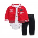 Infant Daddy's Team Captain Jacket Hooded Sets