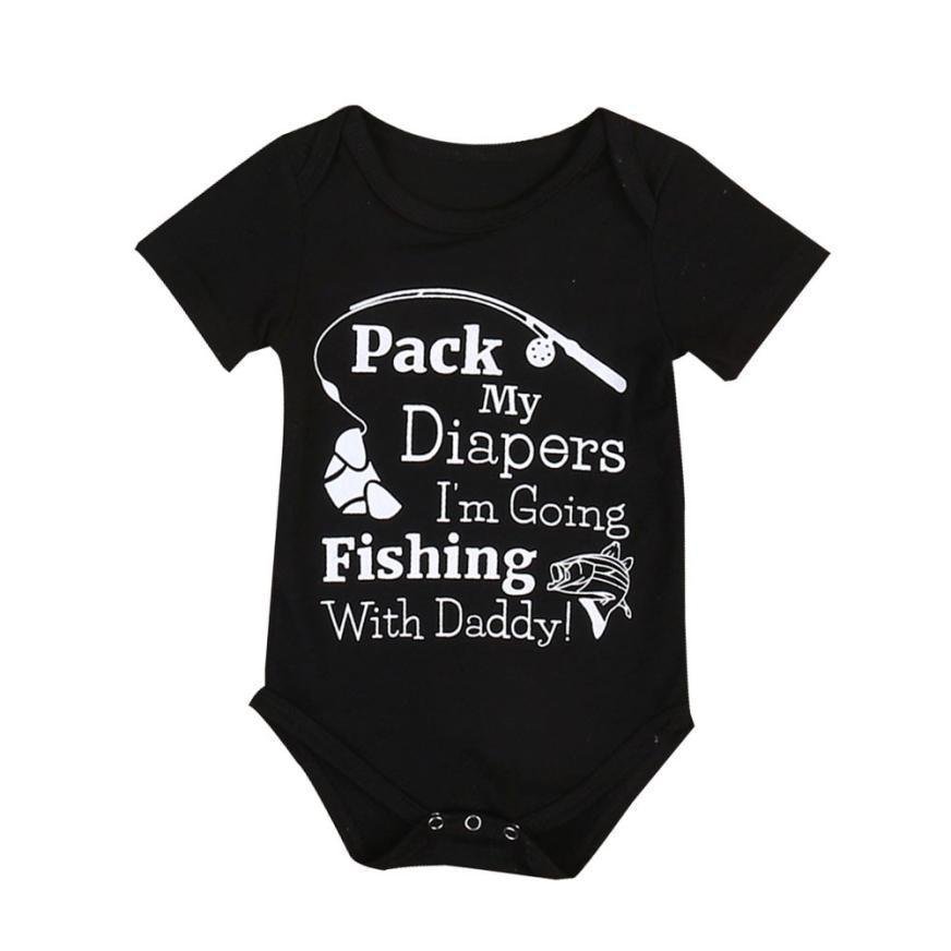 Infant Letter Design Romper Bodysuit