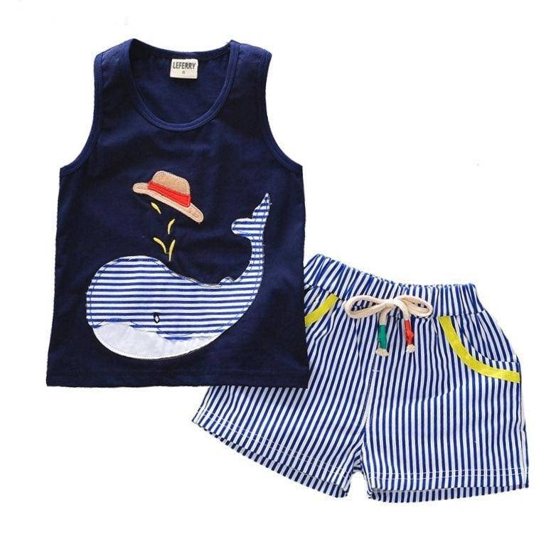 Infant Shorts Sleeveless Tshirt Cotton Vest Clothes