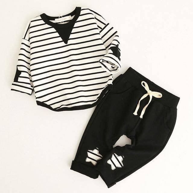 Kid Boys Sport suits Bowtie Shirt Pants Outfit