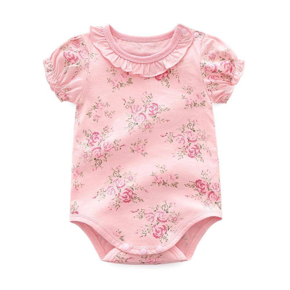 Lovely Girls Flower Printed Jumpsuit Clothes