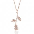 Necklace For Women Stainless Steel Beauty and the Beast Pendant