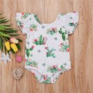 New Baby Girls Short Sleeve Floral Jumpsuit