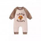 Baby Little Turkey Thanksgiving Embroidery Romper
