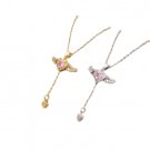 New Crystal Angel Wings Heart Pendant Necklace Valentine's Day