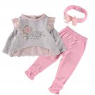 New Spring Long Sleeve Baby Girl Outfit Clothes