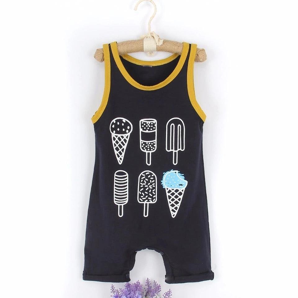Newborn Baby Boy Ice Cream Jumpsuit