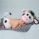 Newborn Baby Cow Crochet Knit Clothing Outfit