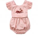 Newborn Baby Girl Animal Rabbit Sleeveless Romper Jumpsuit