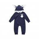 Newborn Baby Girls 3D Ear Rabbit Romper Clothes
